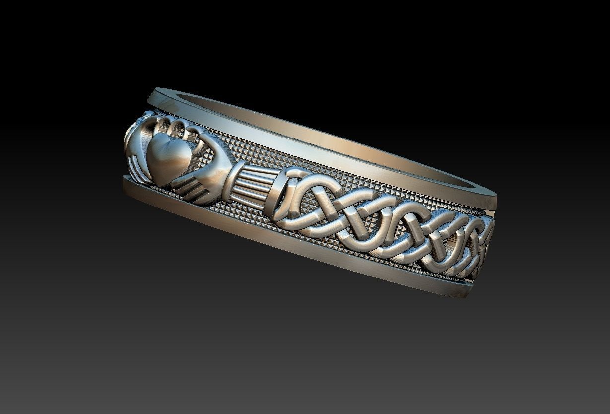Claddagh Celtic 3D print model_7