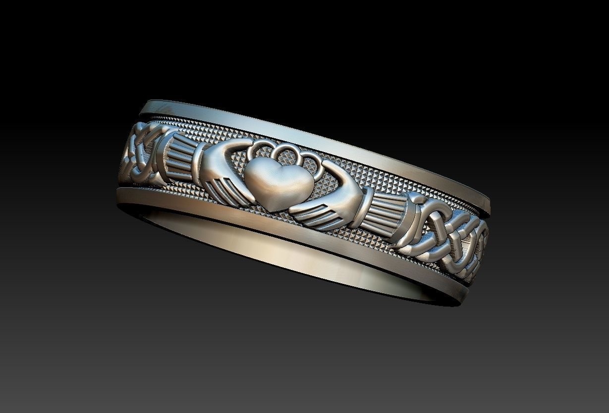 Claddagh Celtic 3D print model_8