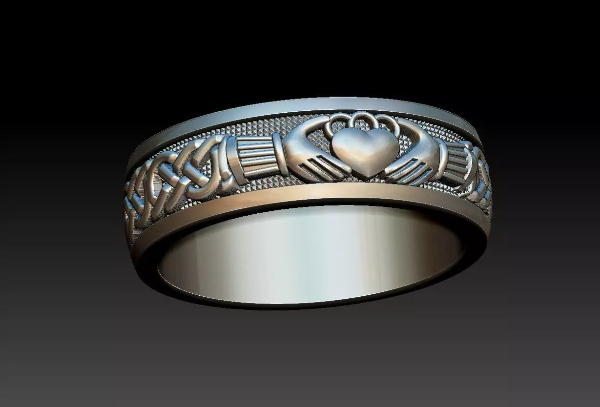 Claddagh Celtic 3D print model_0