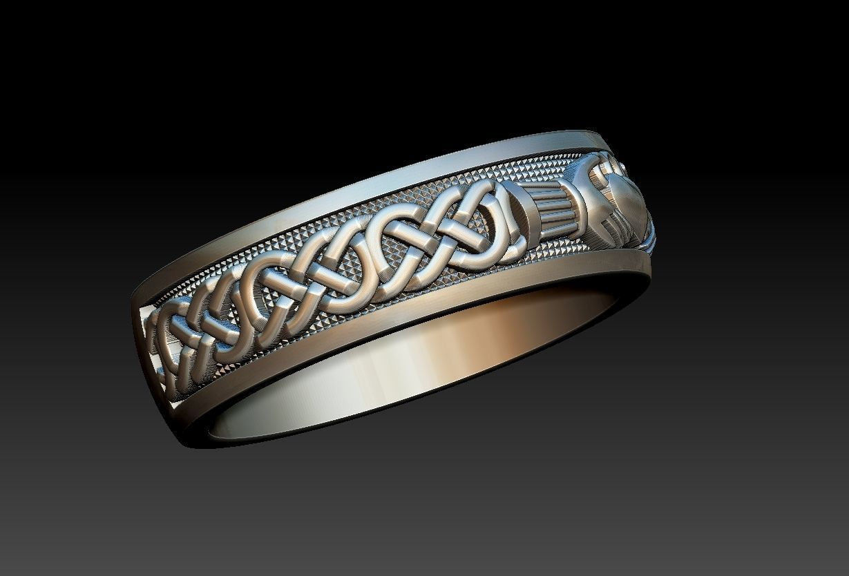 Claddagh Celtic 3D print model_2