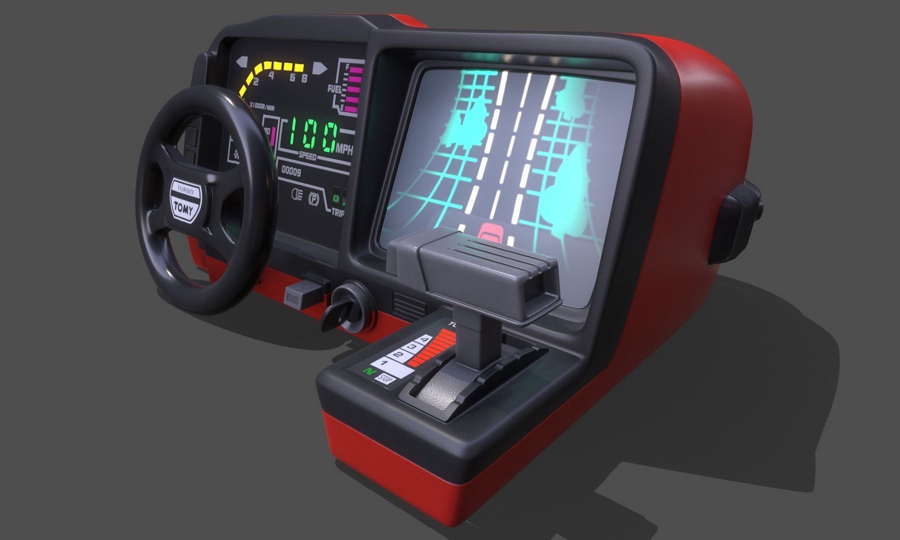 PBR Turbo Tomy Retro Toy  3D model_5