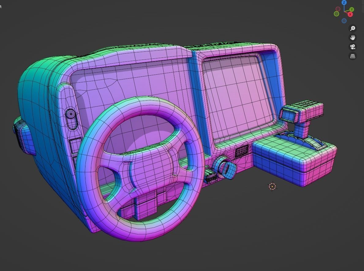 PBR Turbo Tomy Retro Toy  3D model_10