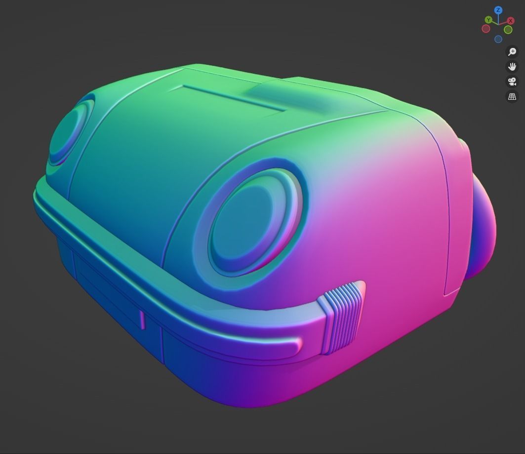 PBR Turbo Tomy Retro Toy  3D model_9