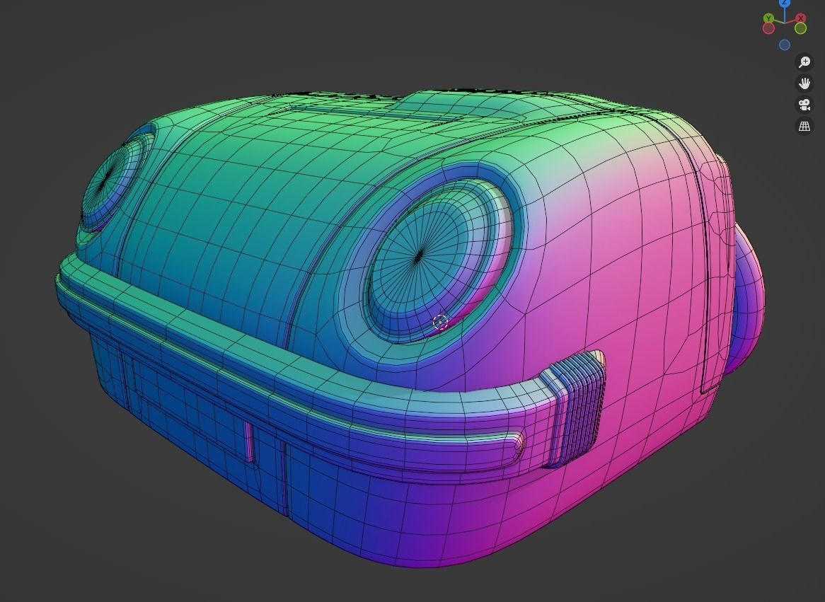 PBR Turbo Tomy Retro Toy  3D model_11