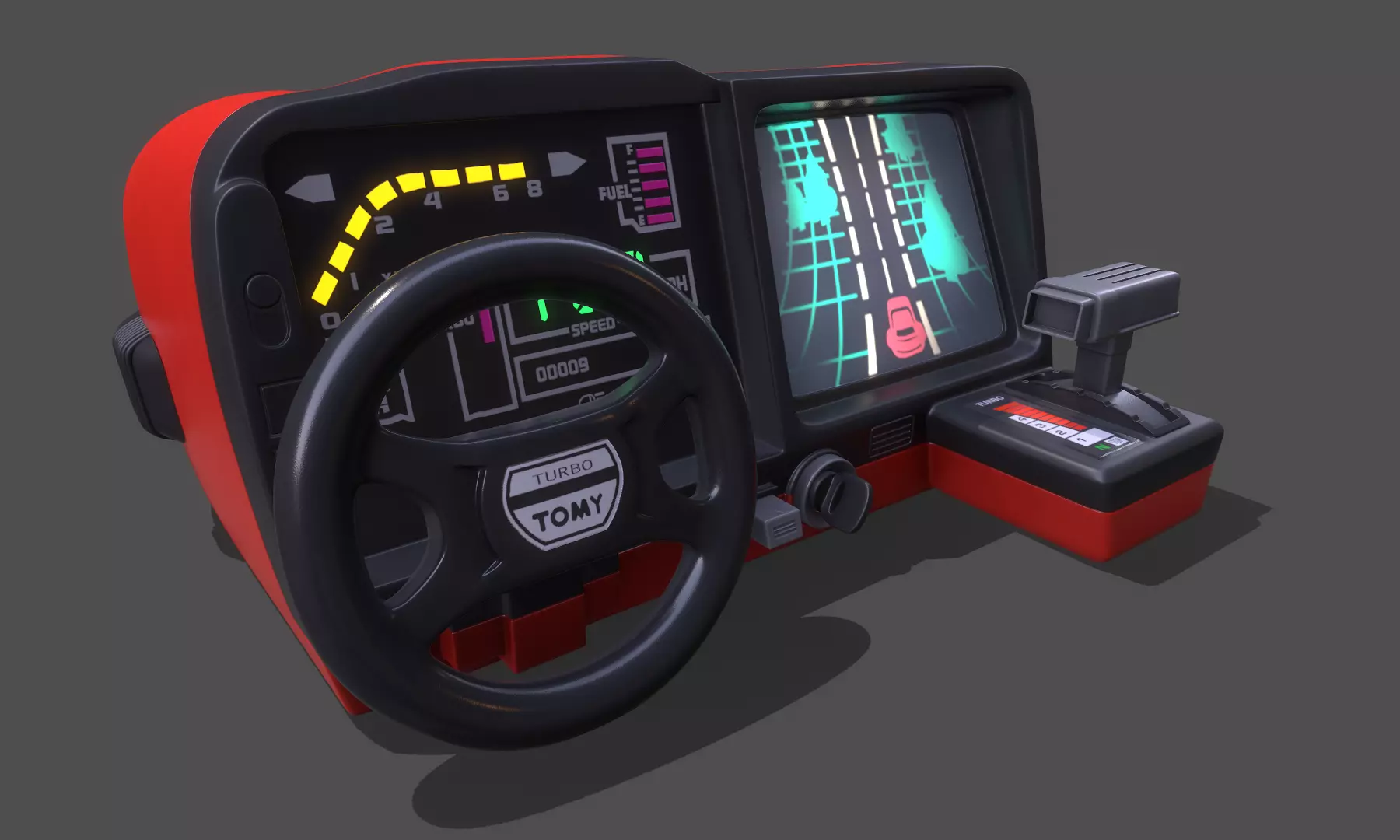 PBR Turbo Tomy Retro Toy  3D model_0