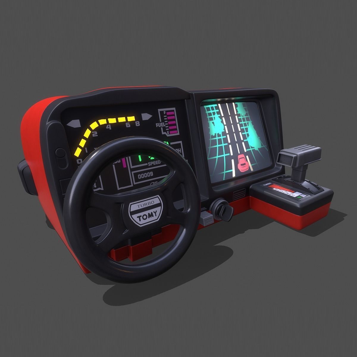PBR Turbo Tomy Retro Toy  3D model_13