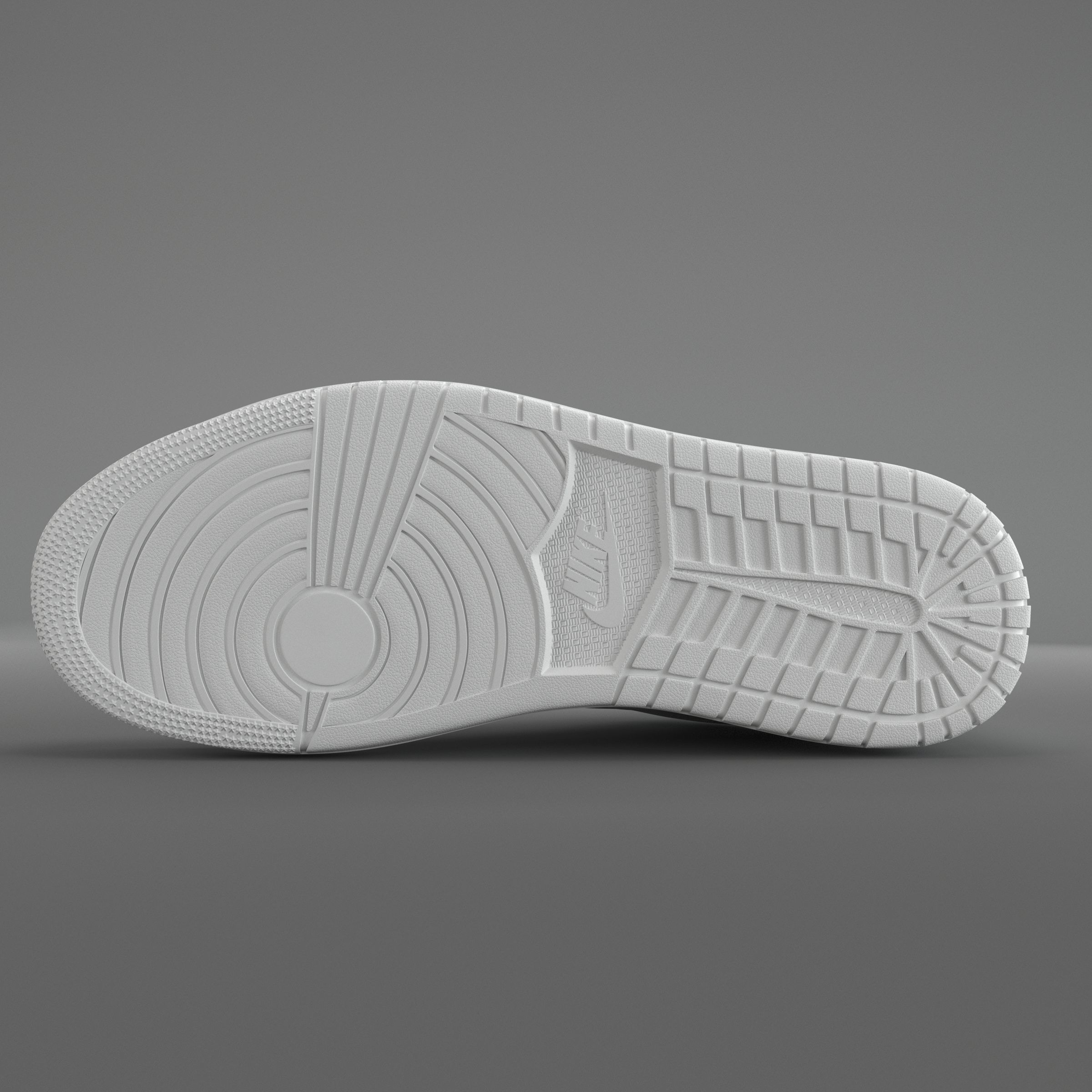 Jordan 1 Low White PBR Low-poly 3D model_6
