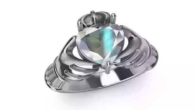 Claddagh Heart 3D print model