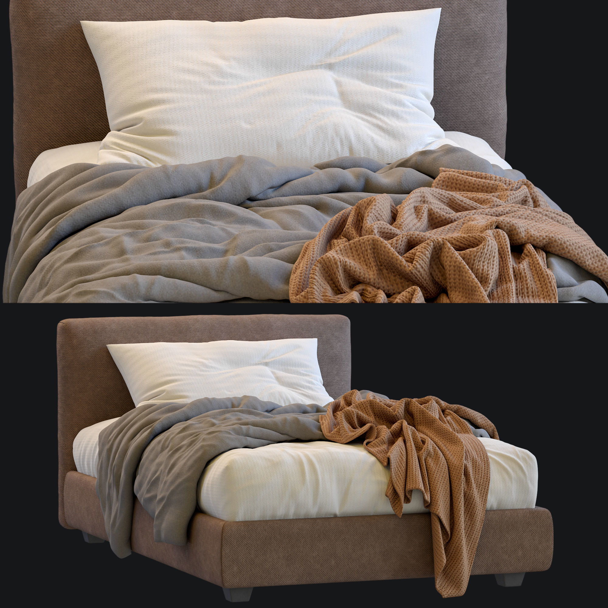 Single Bed Max By Twils 3D model_16