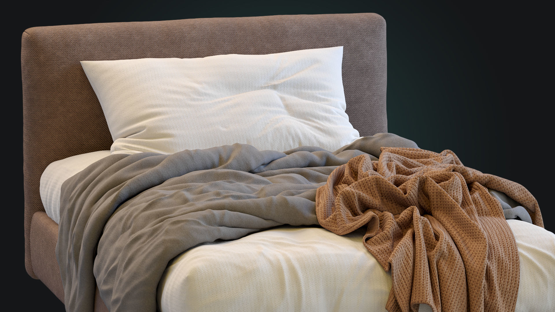 Single Bed Max By Twils 3D model_13