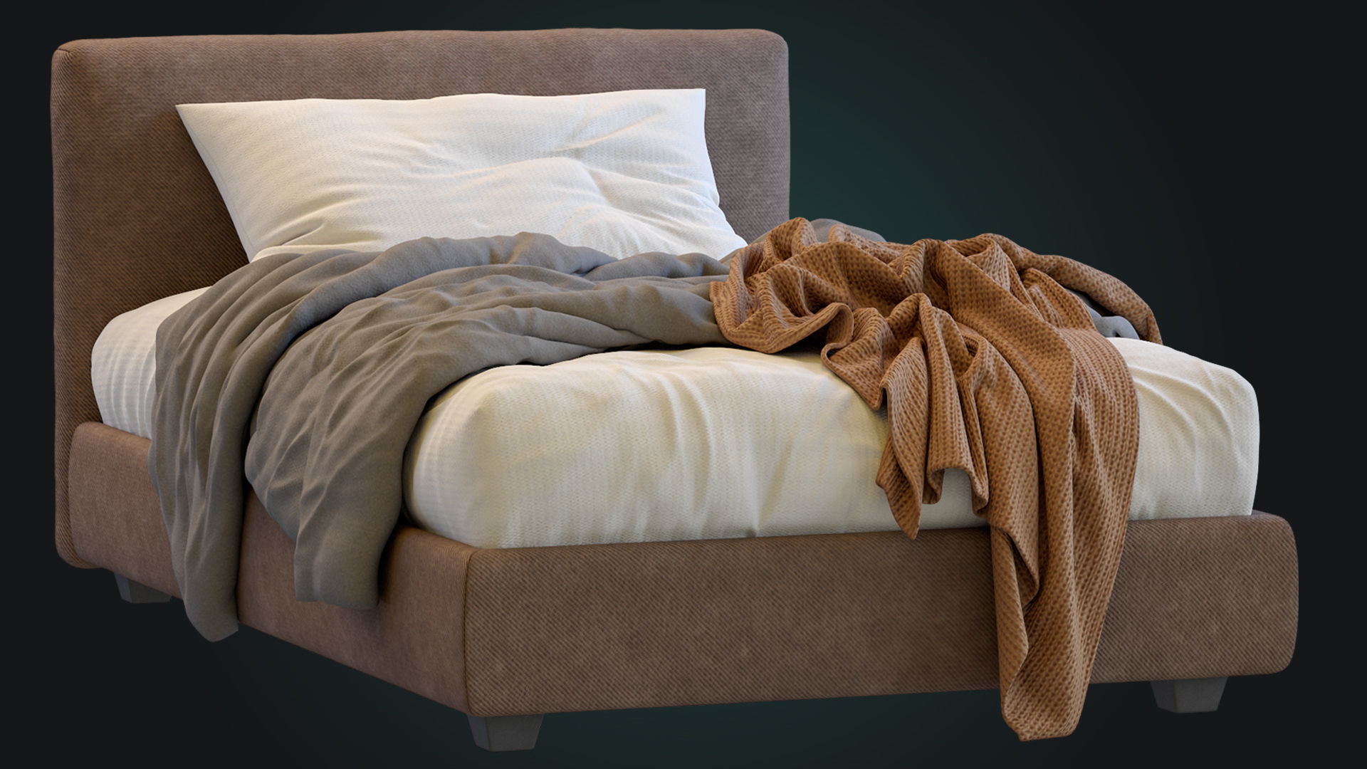 Single Bed Max By Twils 3D model_1