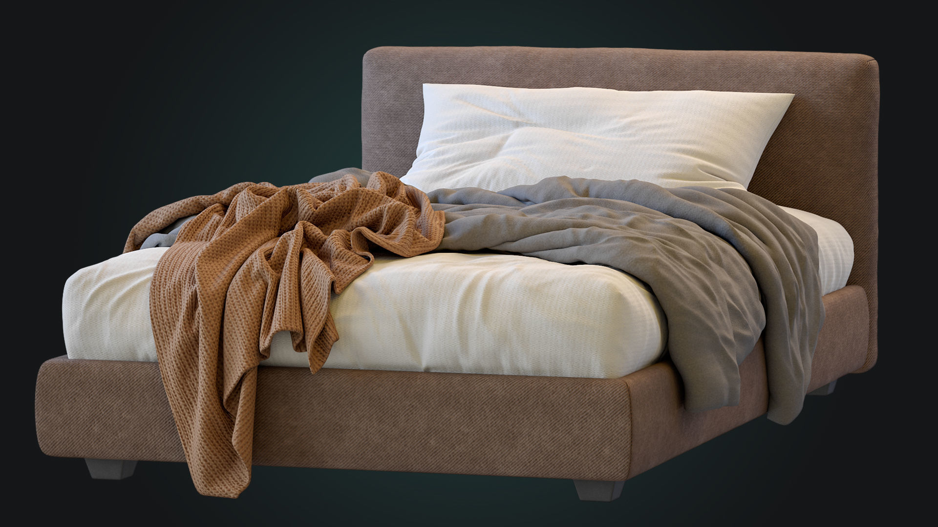 Single Bed Max By Twils 3D model_3