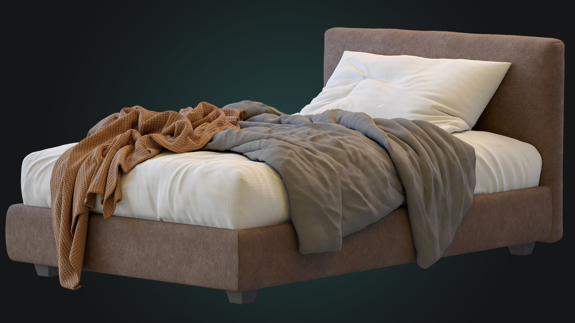 Single Bed Max By Twils 3D model_11