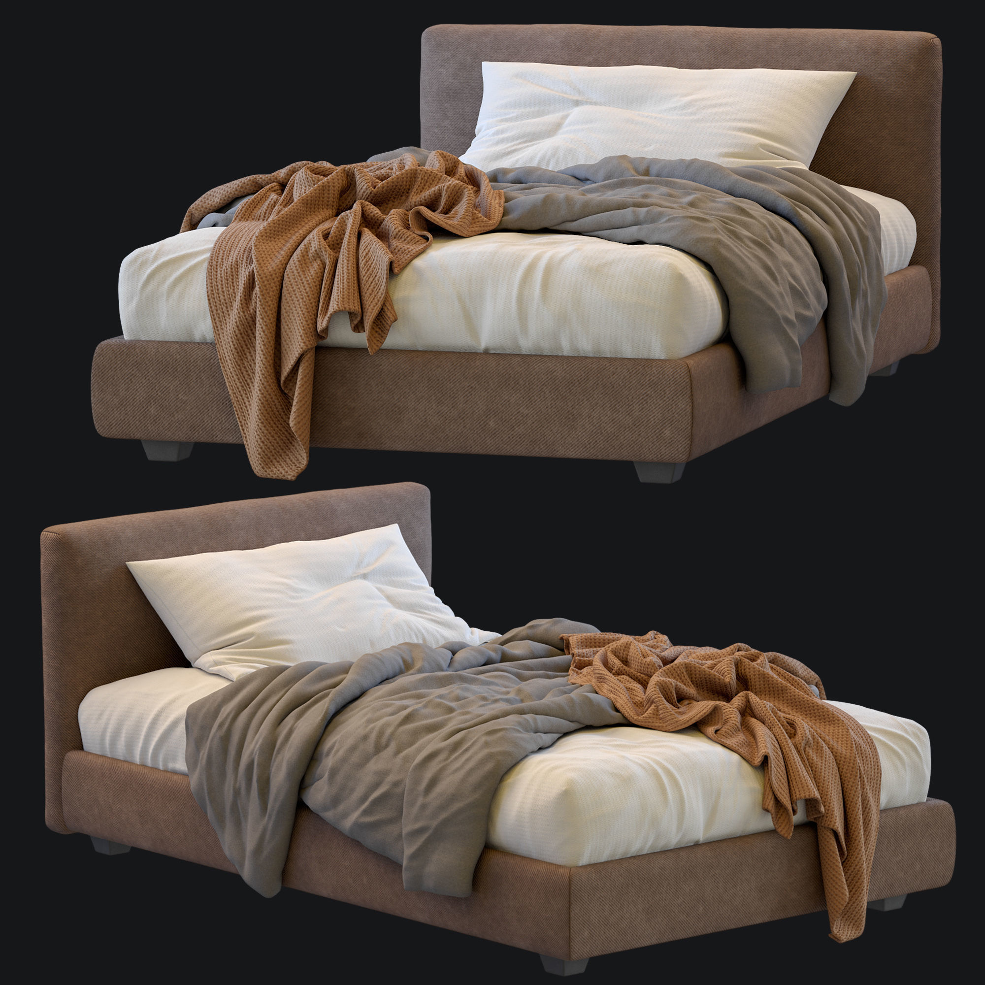 Single Bed Max By Twils 3D model_19