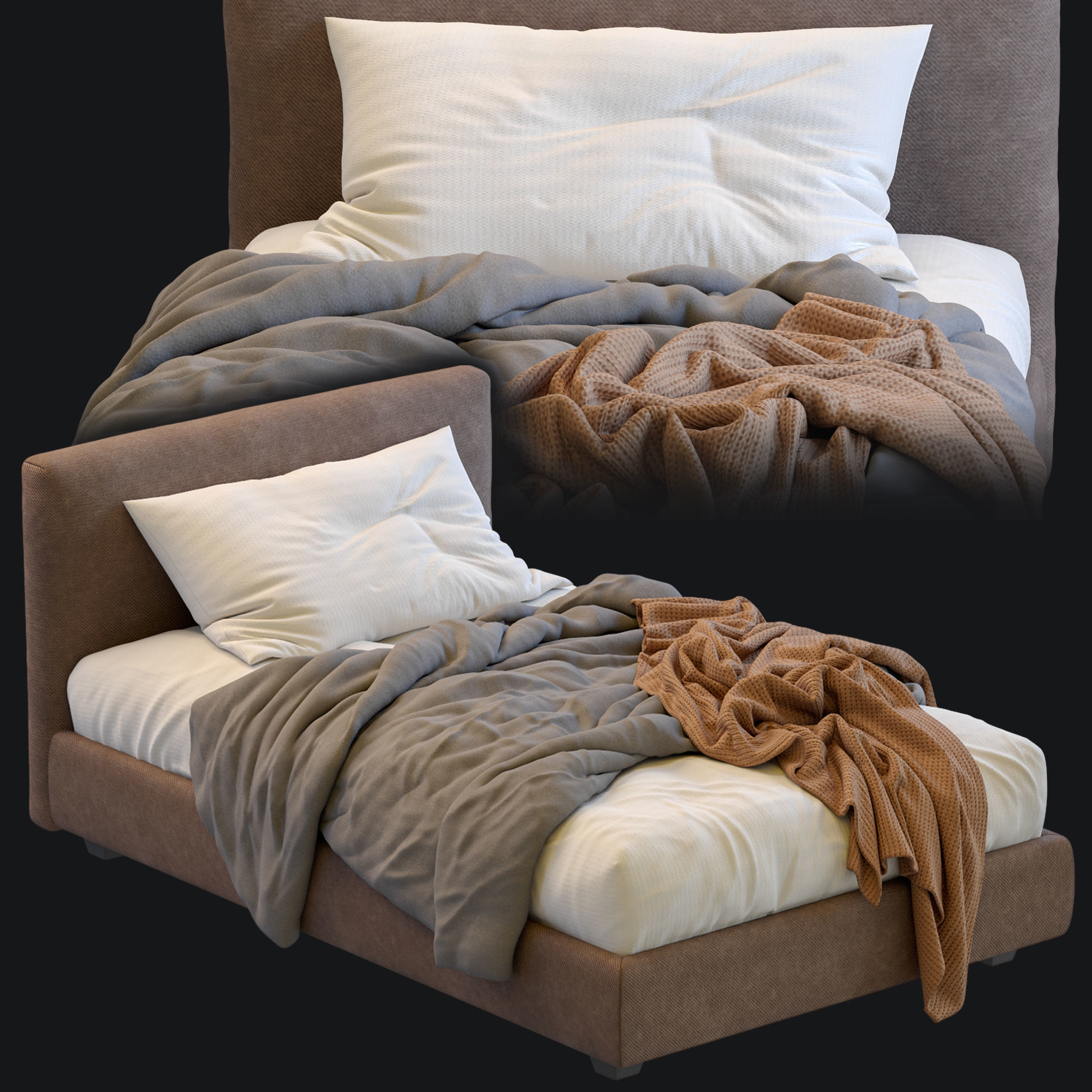 Single Bed Max By Twils 3D model_17