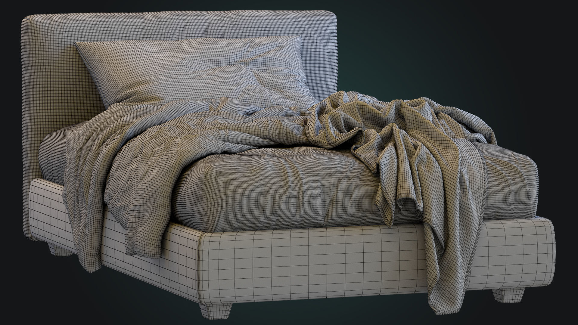 Single Bed Max By Twils 3D model_21