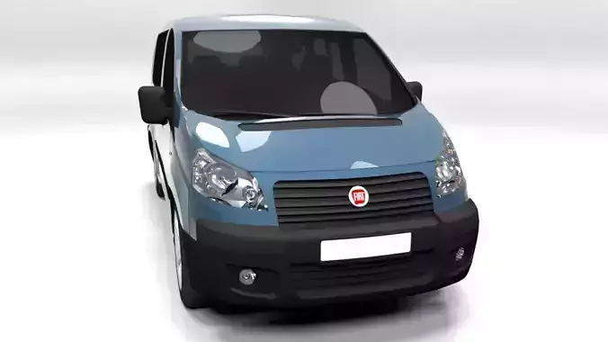 FIAT SCUDO 2008 LOWPOLY