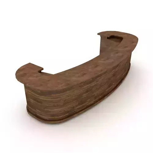 wooden reception model