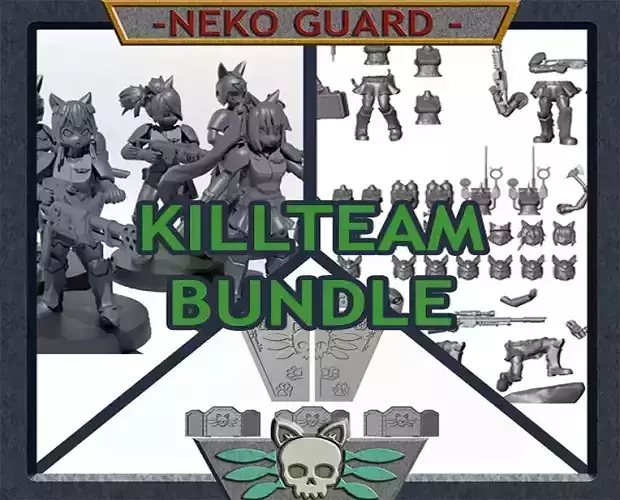 Neko Guard - Killteam Bundle 3D Model Collection