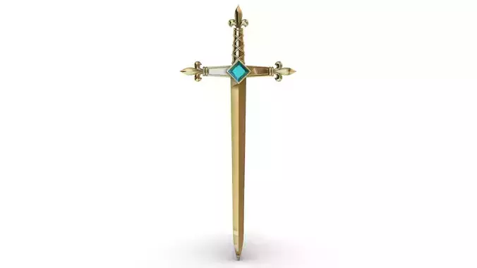 Heraldic Sword Letter Opener Arautos 3D print model