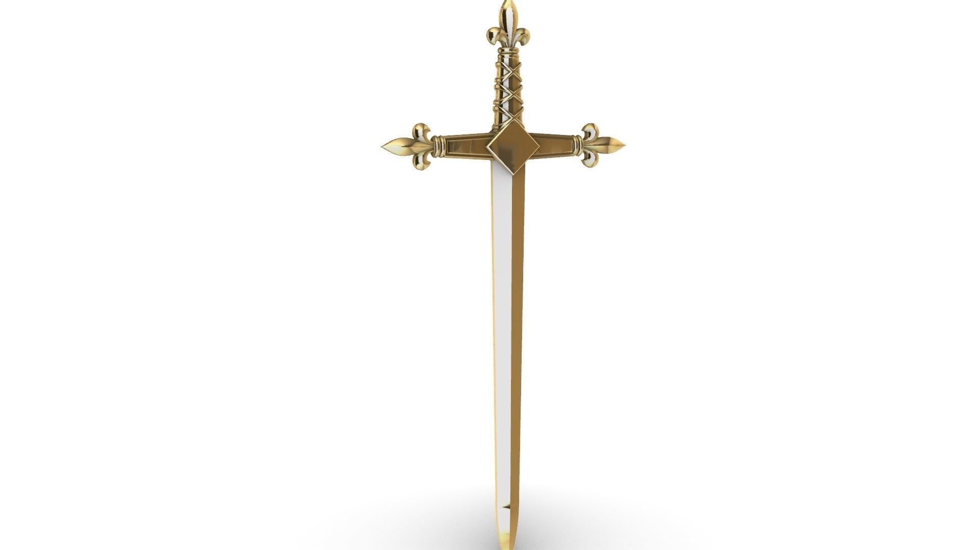 Heraldic Sword Letter Opener Arautos 3D print model_4
