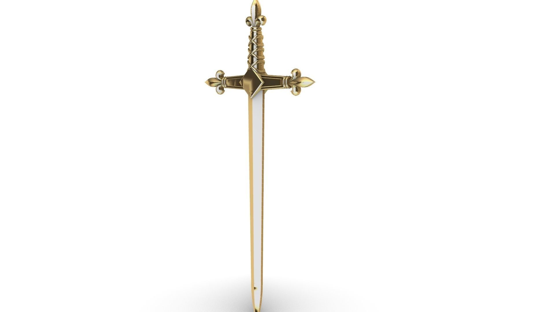 Heraldic Sword Letter Opener Arautos 3D print model_5
