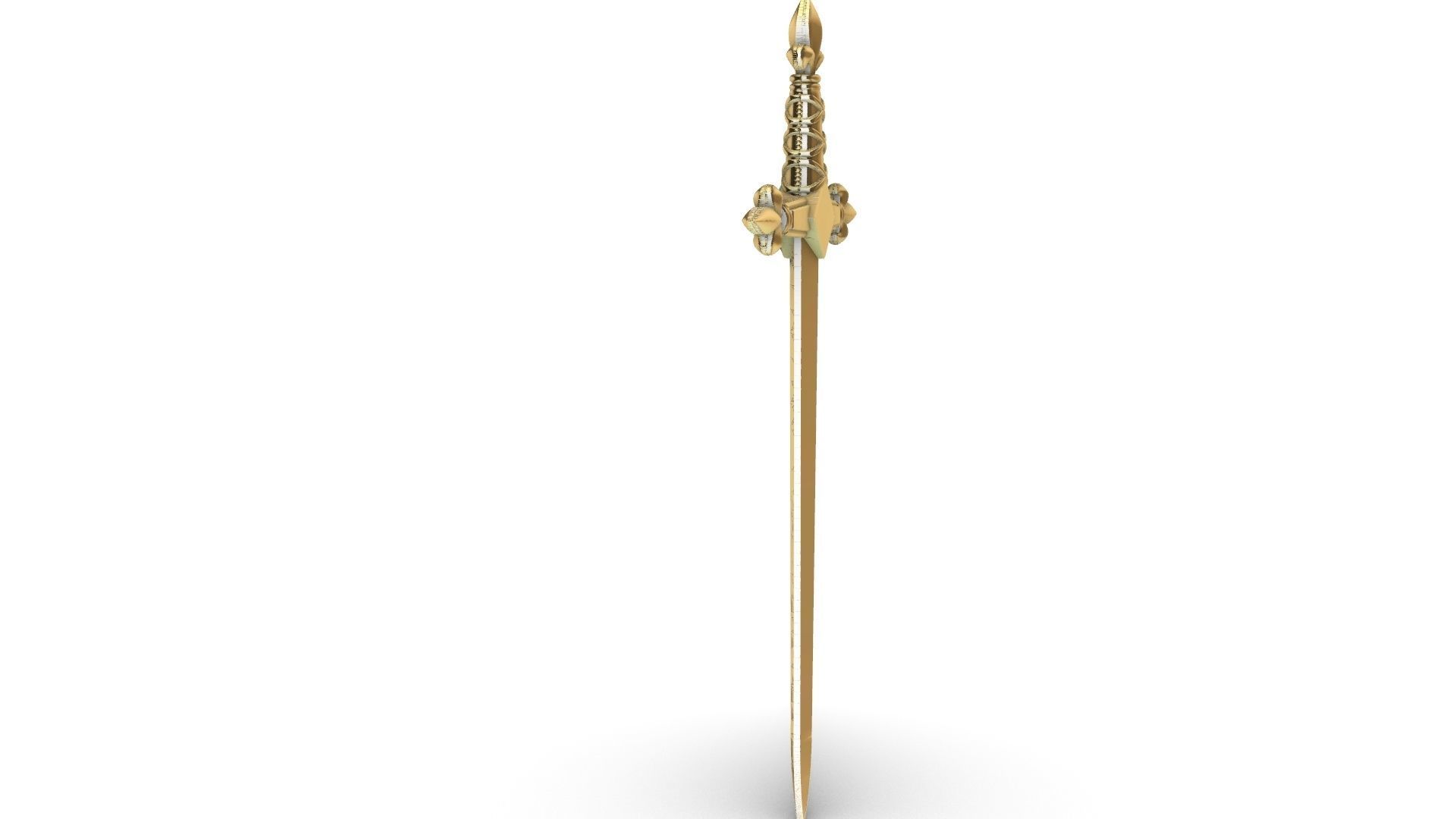 Heraldic Sword Letter Opener Arautos 3D print model_3