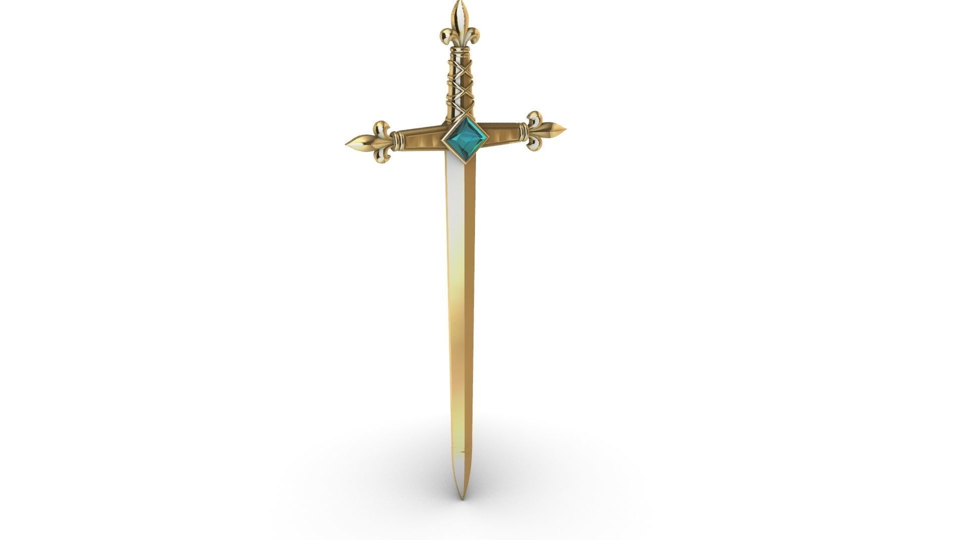 Heraldic Sword Letter Opener Arautos 3D print model_8