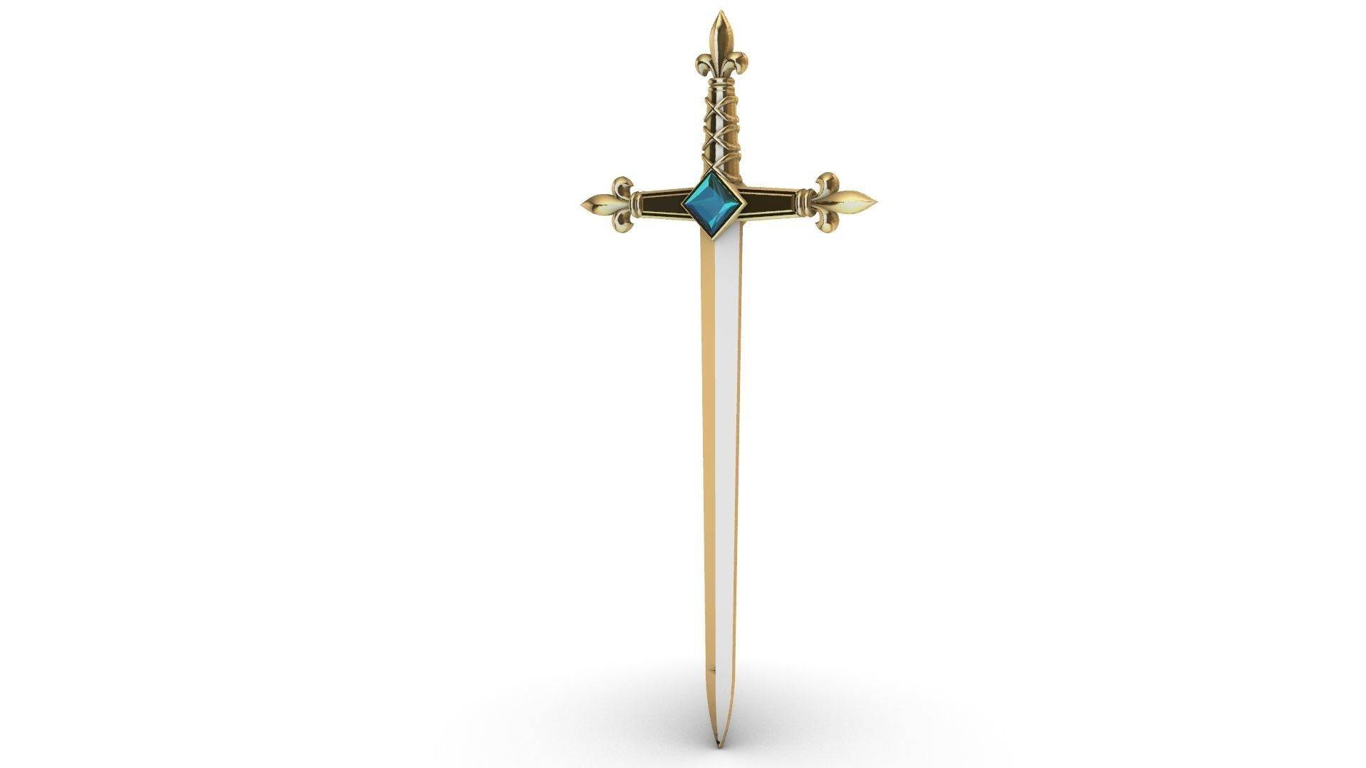Heraldic Sword Letter Opener Arautos 3D print model_1