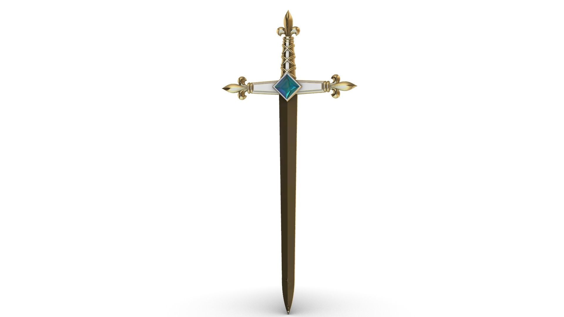 Heraldic Sword Letter Opener Arautos 3D print model_9