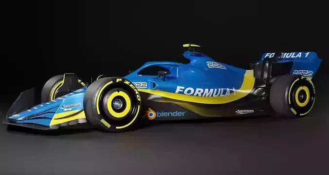 F1 2022 Ukrainian Livery Template
