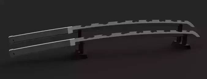 Demon Slayer Kimetsu no Yaiba - Inosuke Hashibira Katana - Stand 3D print model