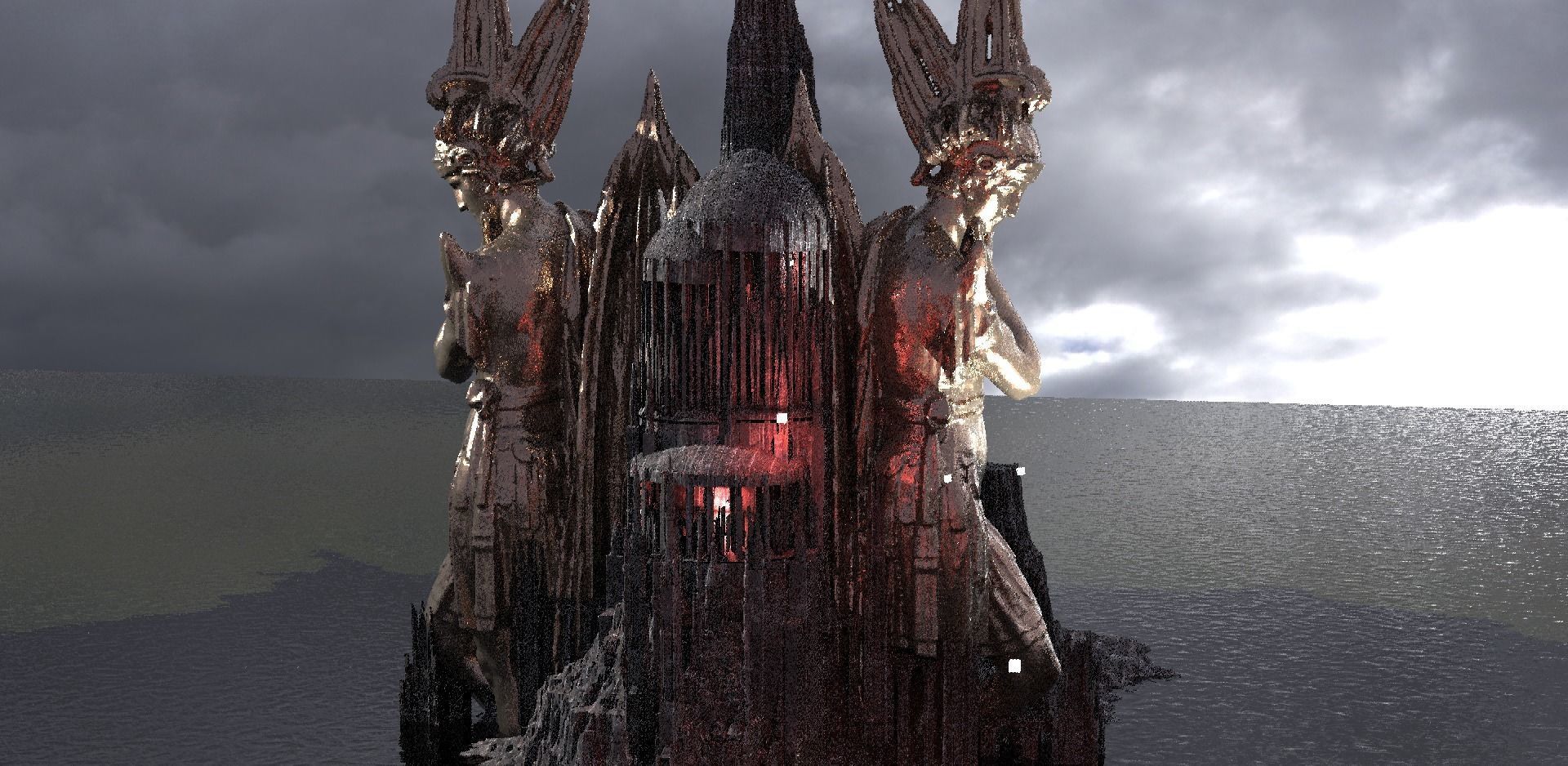 Apollo Sun God Temple center 3D model_1