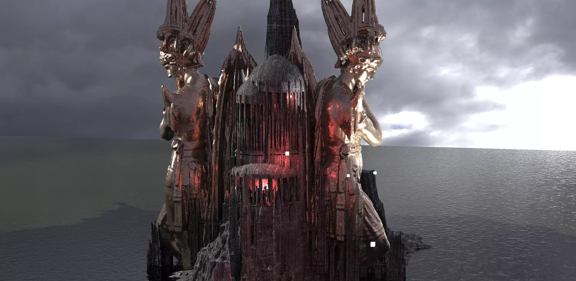 Apollo Sun God Temple center 3D model_0