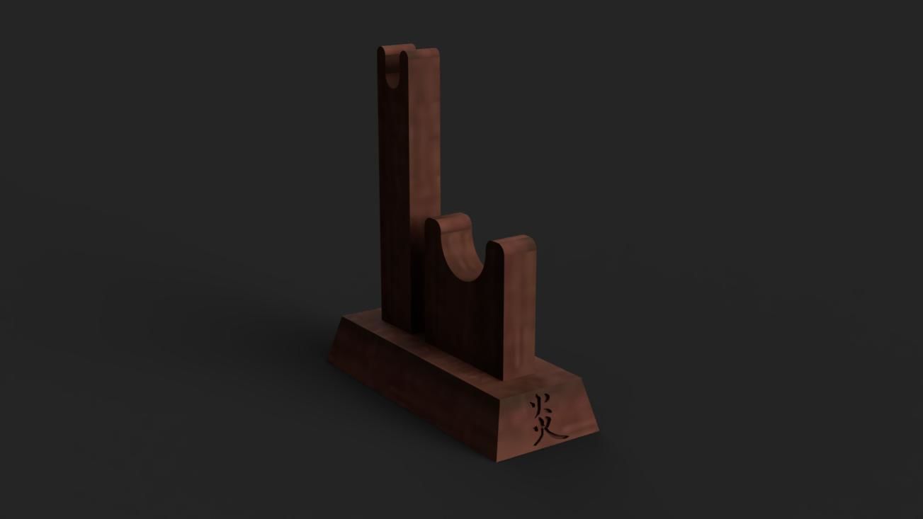 Demon Slayer Kimetsu no Yaiba -Kyojuro Rengoku Katana - Scabbard 3D print model_9