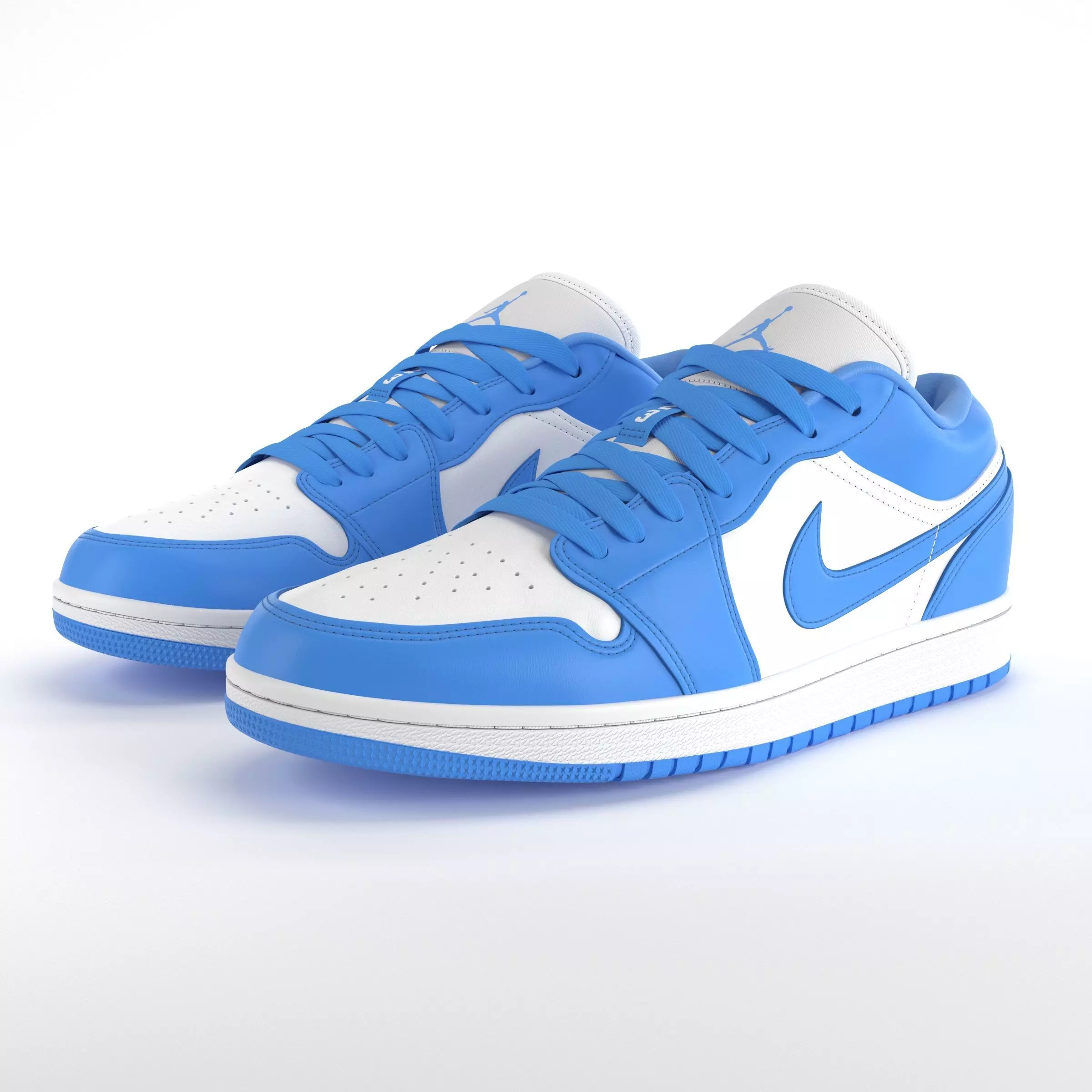 Jordan 1 Low UNC PBR Low-poly 3D model_0