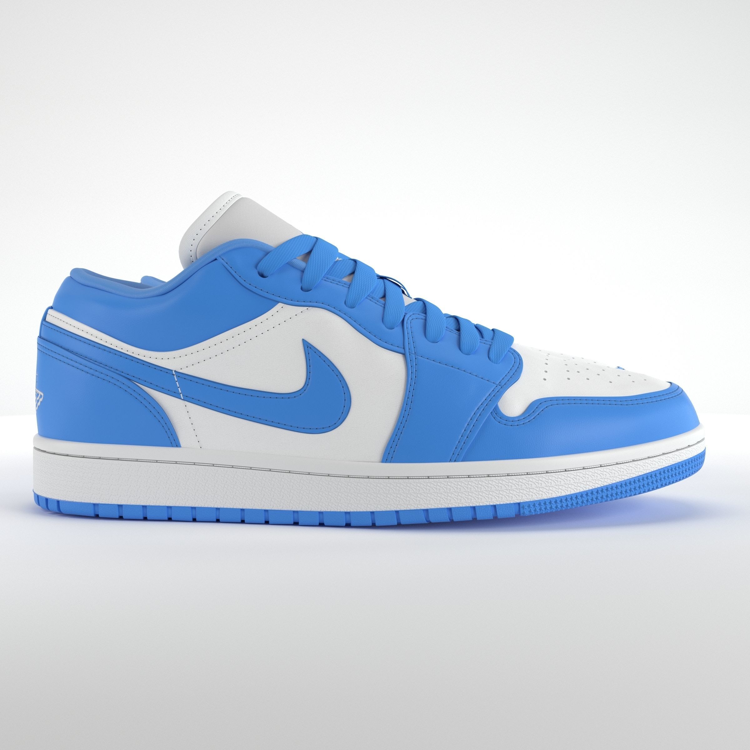 Jordan 1 Low UNC PBR Low-poly 3D model_2