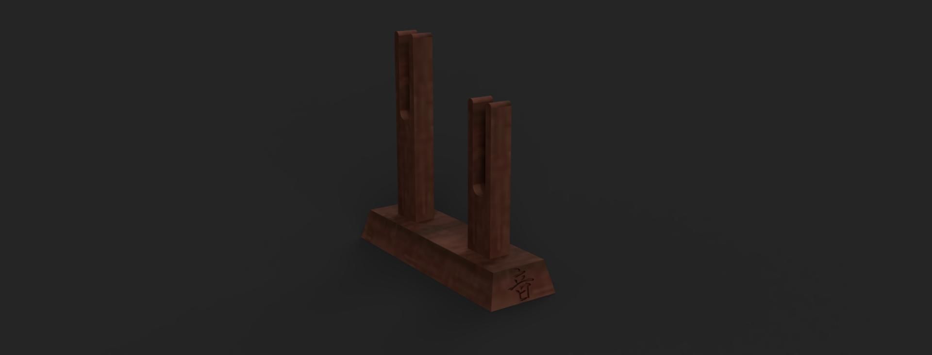 Demon Slayer Kimetsu no Yaiba - Tengen Uzui Cleavers - Stand 3D print model_5