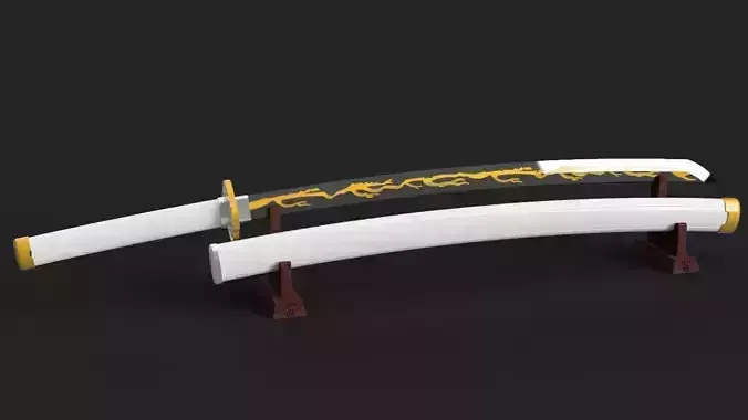 Demon Slayer Kimetsu no Yaiba Zenitsu Agatsuma Katana - Scabbard