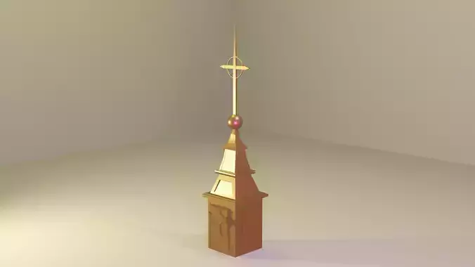 Super pillar Catoulique  Low-poly 3D model