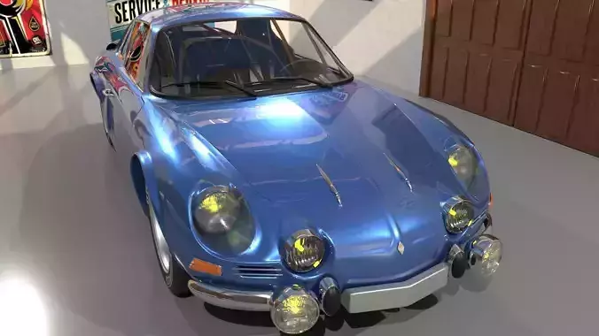 Renault Alpine A 110 1963 3D model Renault Alpine A 110 1963 3D model