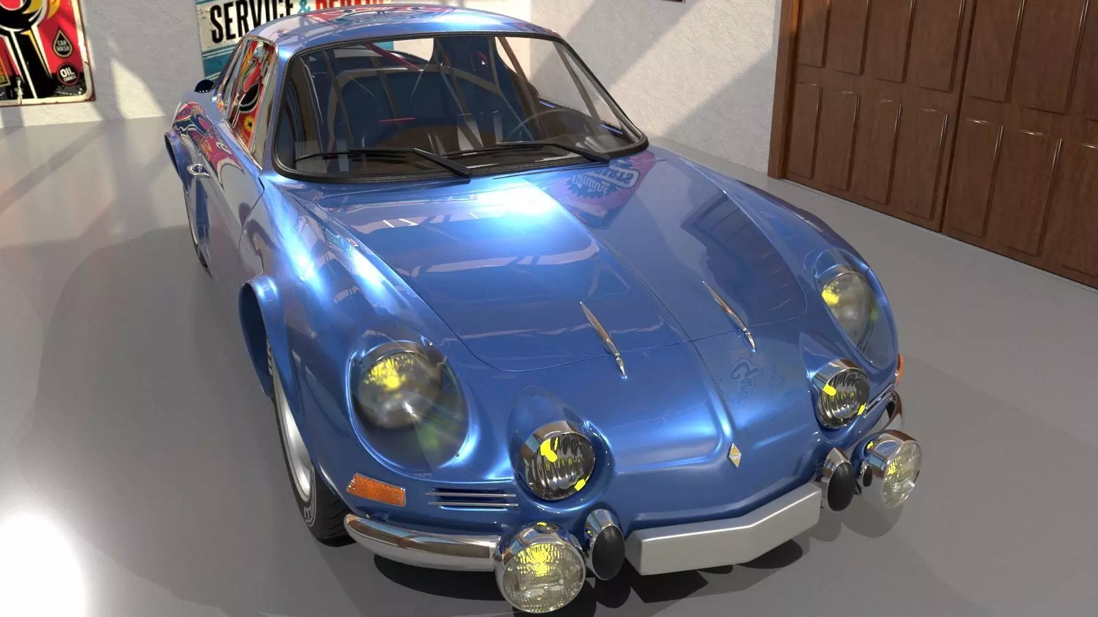Renault Alpine A 110 1963 3D model_0