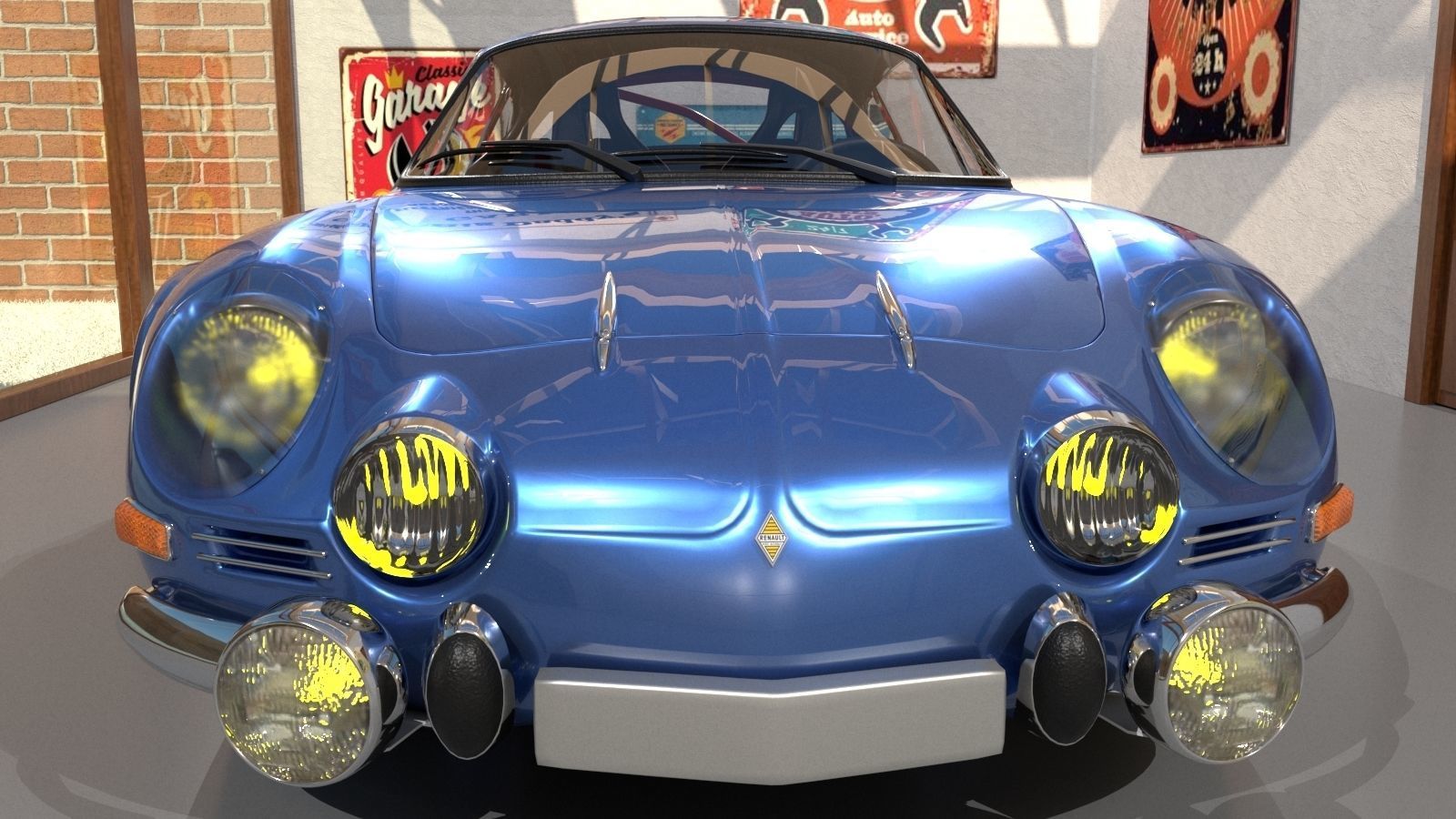 Renault Alpine A 110 1963 3D model_5