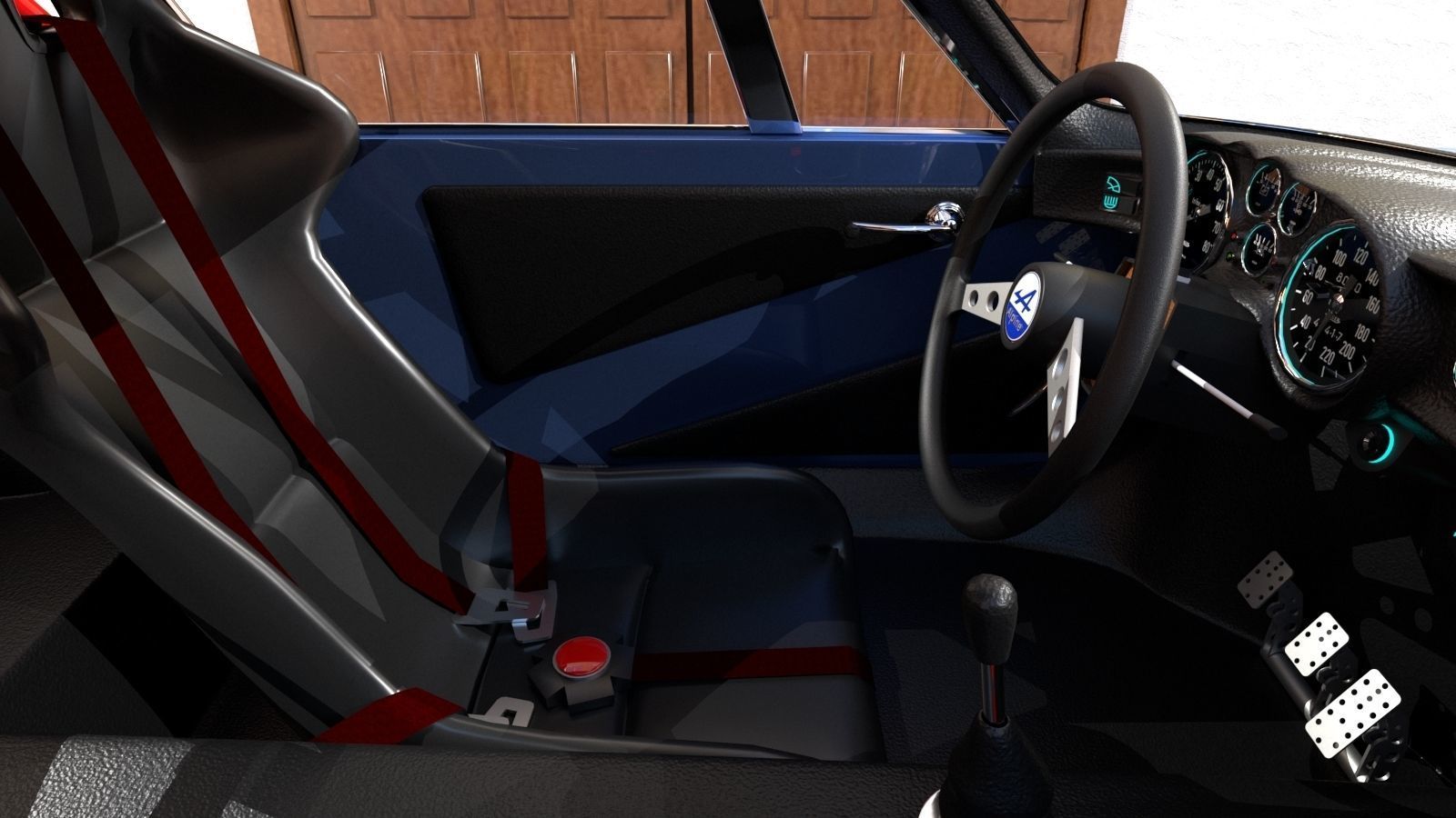 Renault Alpine A 110 1963 3D model_13