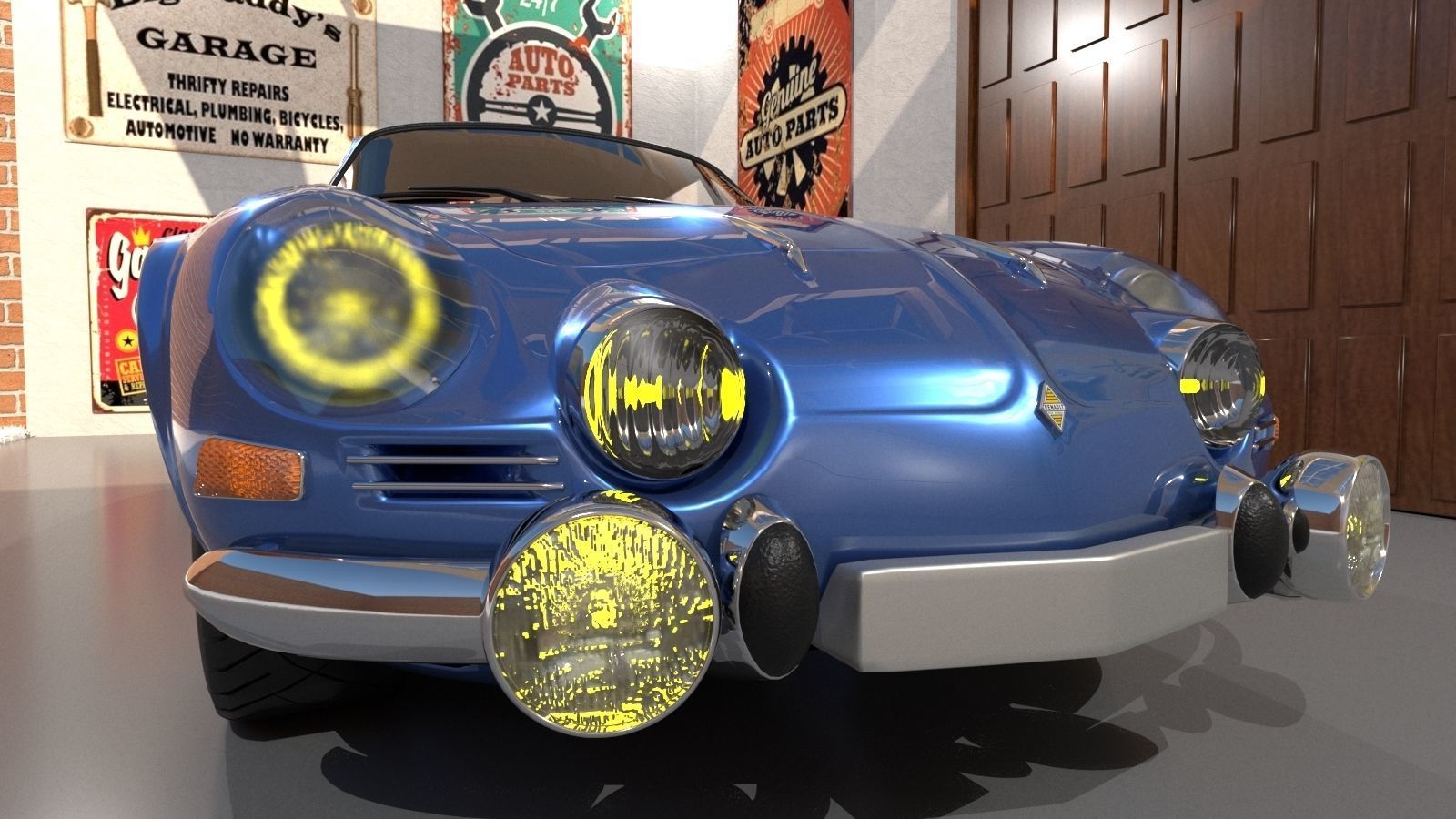 Renault Alpine A 110 1963 3D model_10