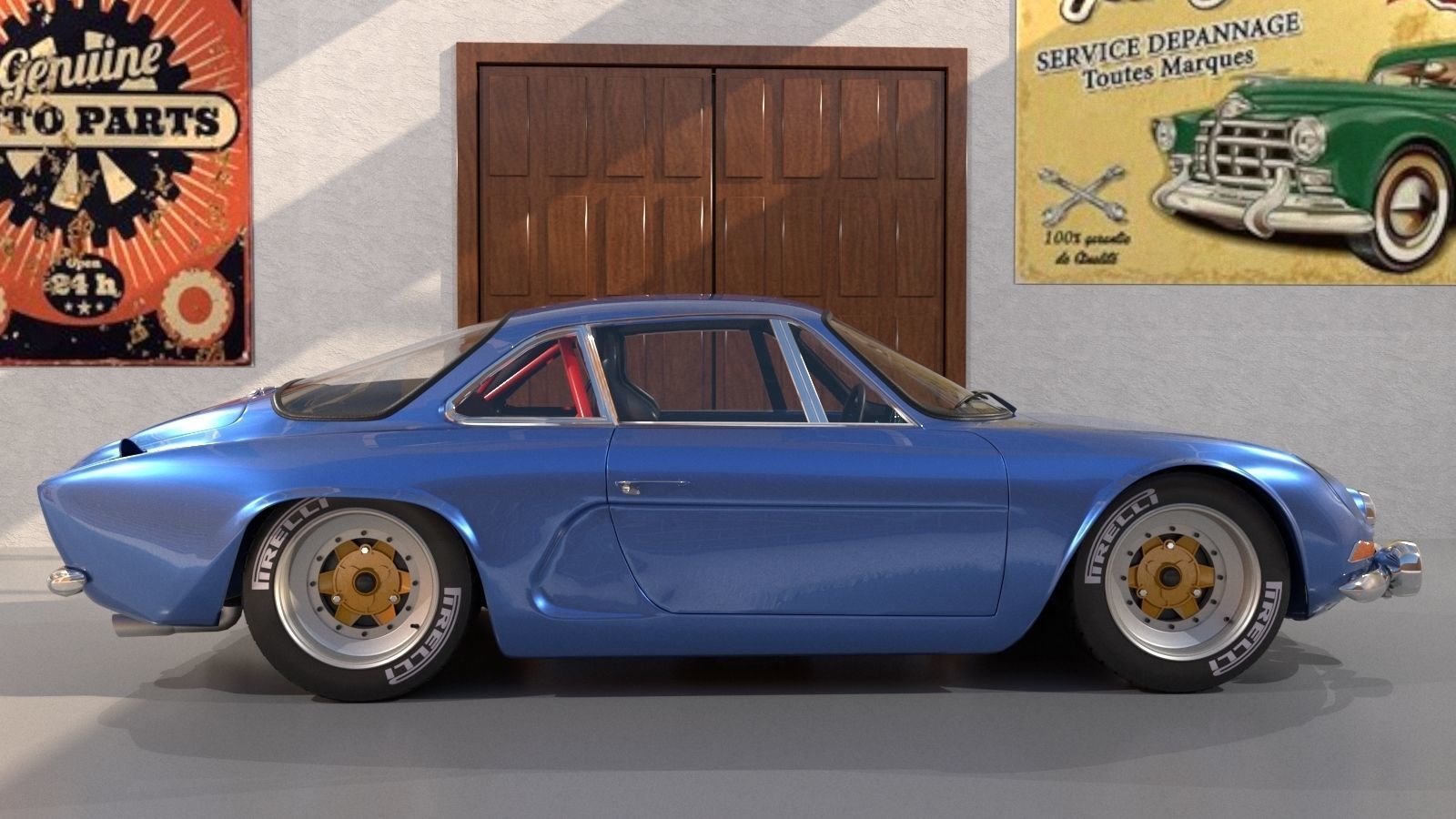 Renault Alpine A 110 1963 3D model_3