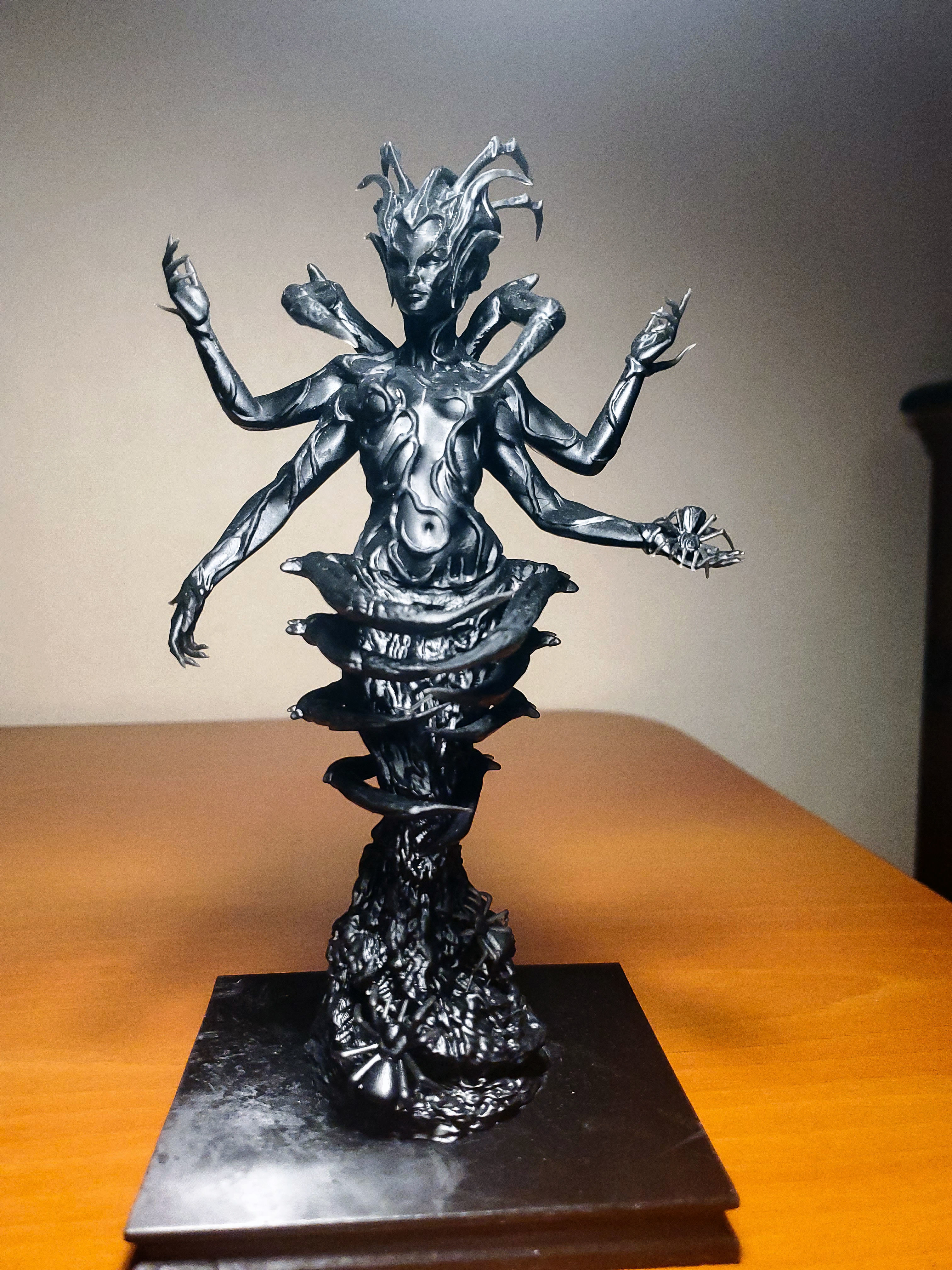 Mephala statue of deity on table 3D print model_8