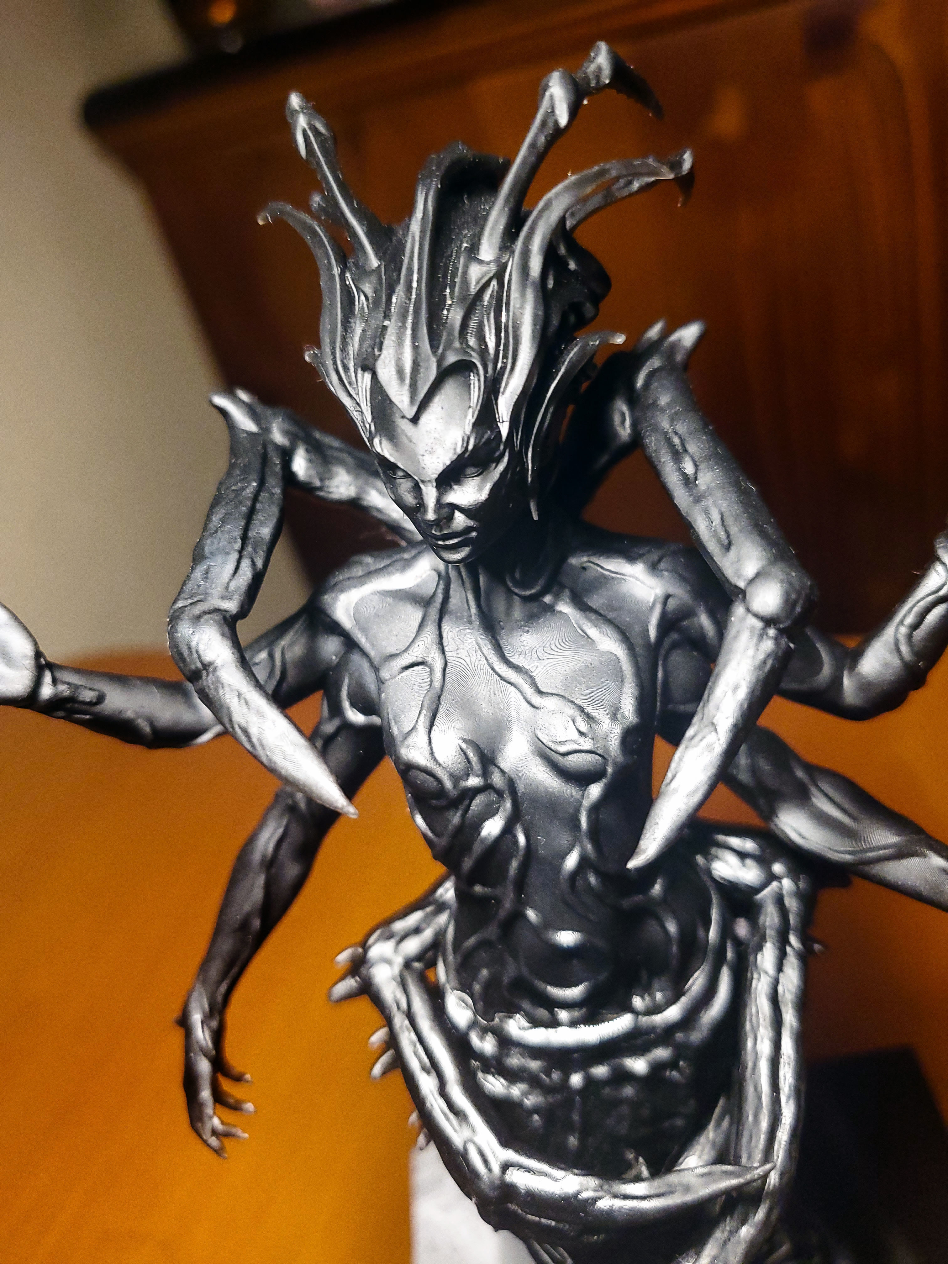 Mephala statue of deity on table 3D print model_2