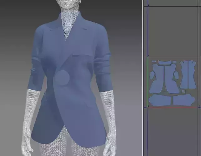 suit-Marvelous Designer 3D model