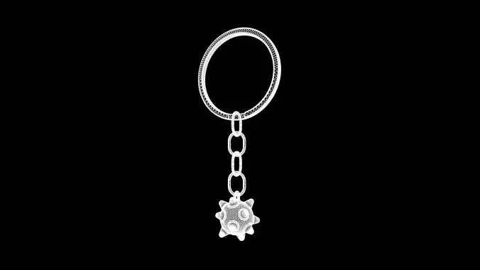 COVID 19 Keychain